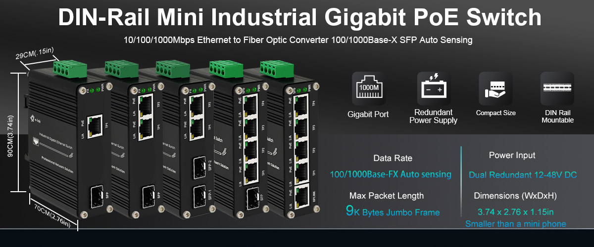Kwaliteit Industriële PoE Schakelaar fabriek