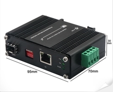 Mini Industrial Media Converter 10G/5G/2.5G/1G/100M Copper To 10gbase-X SFP+-Vezel