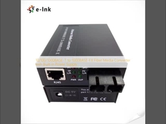 10/100/1000BASE-T naar 1000BASE-FX Glasvezel Media Converter met Ingebouwde Voeding