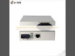 10/100M WDM Fast Ethernet Media Converter met ingebouwde voeding