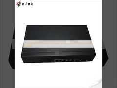 10/100/1000M Media Converter 4-TX + 3-FX ((SFP) Port Fiber Switch