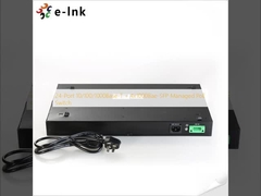 24-poorts 10/100/1000Base-T + 4x1000Bae-SFP beheerde PoE-switch