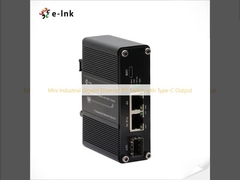 Mini Industriële Gigabit Ethernet PD Switch met Type-C Uitgang
