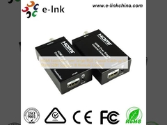 HDMI-verlengers met een enkele RG6-coaxialkabel tot 100 m / 328 ft ondersteunen IR-afstandsbediening