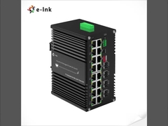 Industriële L2+ 16-poort 10/100/1000T 802.3at PoE + 4-poort 1000X SFP Managed Ethernet Switch