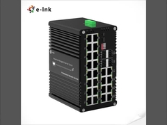 Industriële L2+ 24-poort 10/100/1000T 802.3at PoE + 4-poort 1000X SFP Managed Ethernet Switch