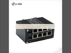 Mini industrieel beheerde 8-poorts 10/100/1000T 802.3at PoE + 2-poorts 100/1000X SFP Ethernet-switch