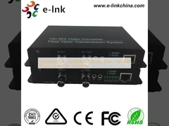SD/HD/3G-SDI + RS485/RS422/RS232 Gegevens + 10/100M Ethernet over Fiber Converter