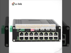 Industriële L2+ 16-poort 10/100/1000T 802.3at PoE + 4-poort 1000X SFP Managed Ethernet Switch