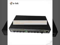 8x100M SFP-poorten + 1x1000M SFP-poort /TP-poort (Combo) uplink Fiber Switch