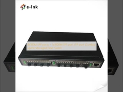 8x100M SFP-poorten + 1x1000M SFP-poort /TP-poort (Combo) uplink Managed Fiber Switch