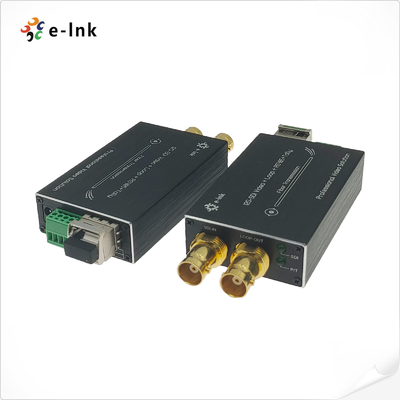 12G SDI aan van de de Compressieuitzending van de Vezelconvertor het Niveautransmissie niet met Aantekening/RS485