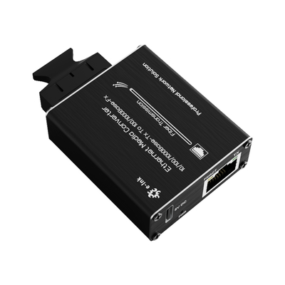 Micro-type 10/100/1000Base-Tx naar 100/1000Base-Fx Ethernet Media Converter