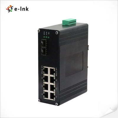 Industriële 8-poorts 10/100/1000M/2.5G 802.3at PoE + 2-poorts 1.25G/2.5G/10G SFP+ Ethernet Switch