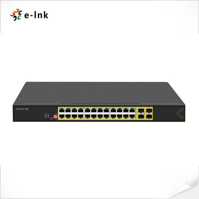 L2+ Managed Rack mount 24-poort 10/100/1000T + 4-poort 1000X SFP Ethernet Switch