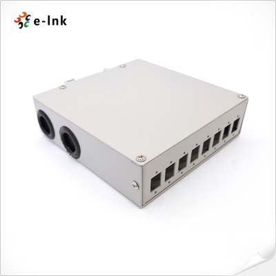 8 poorten DIN-Rail Fiber Splice Box