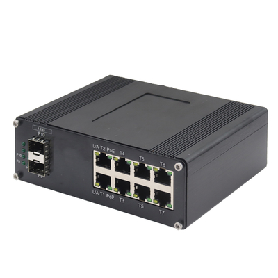 Mini Industrial-10-haven 10/100/1000T Compacte Ethernet Schakelaar