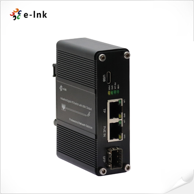 Mini Industriële Gigabit Ethernet PD Switch met Type-C Uitgang