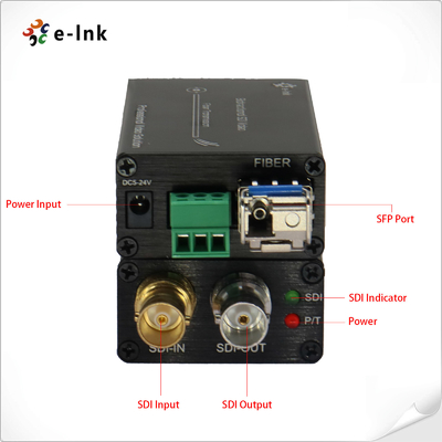 Mini-twee-richtings HD/3G-SDI naar glasvezel converter