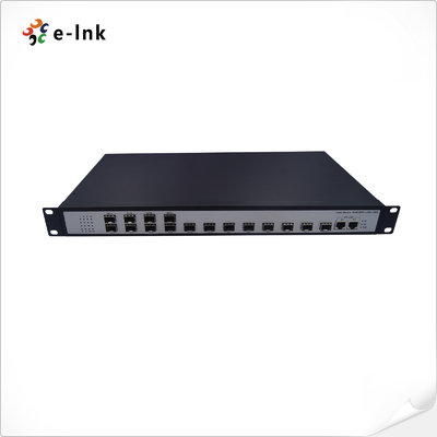 Onbeheerde 16-poorts 100Base-FX SFP + 2-10/100/1000-TX Switch