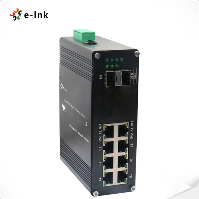 Industriële L2+ 8-poort 10/100/1000T + 2-poort 1000X SFP Managed Ethernet Switch