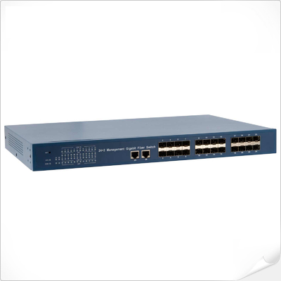 24SFP + 2xRJ45 Management Gigabit Glasvezel Switch