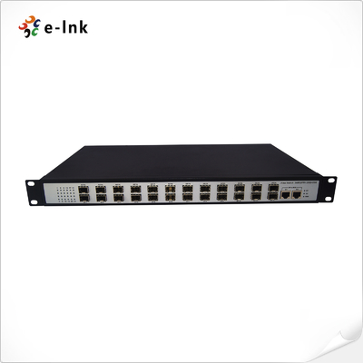 Niet-beheerde 24-poort 100Base-FX SFP + 2-10/100/1000-TX Switch
