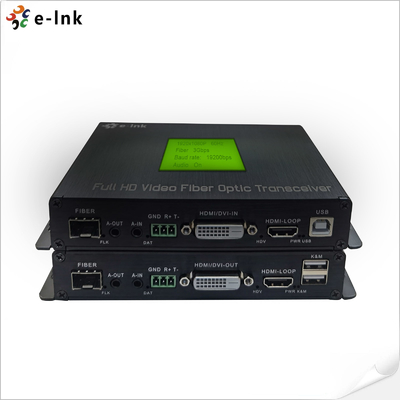 Multifunctieve HDMI-vezelconverter in de cloud
1Ch 1080P HDMI + USB KVM + 1Ch RS232 + 1Ch Bidi Stereo Audio + GPIO