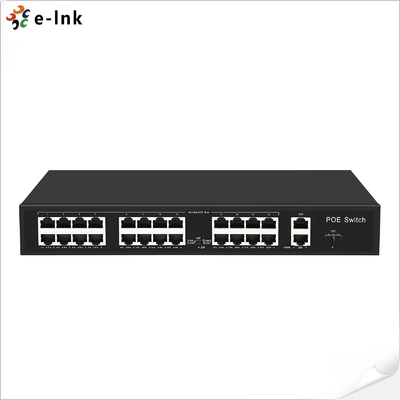 24*10/100m POE + 2*10/100/1000m uplink Rj45 + 1*1000m uplink SFP Ethernet Switch