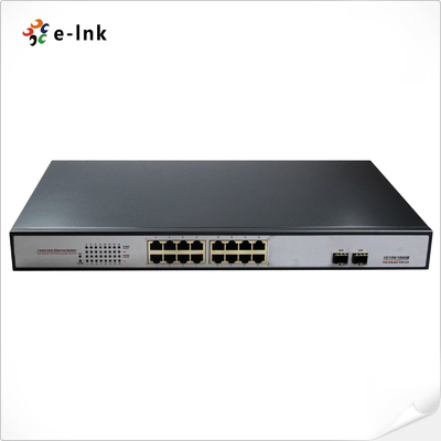 16G + 2SFP Unmanaged PoE Switch met PoE+