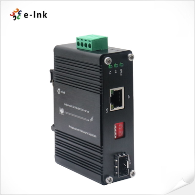 Mini industriële 10G/5G/2.5G/1G/100M koper naar 10GBASE-X SFP+ mediaconverter