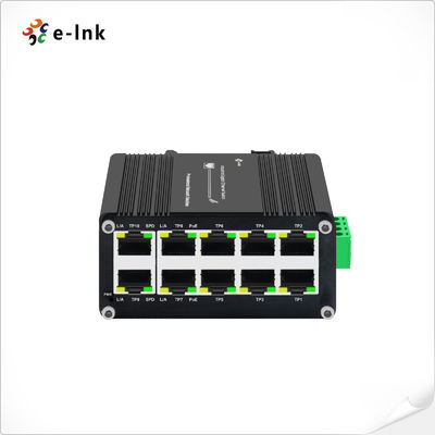 Mini Industriële PoE Switch 8-poorts 10/100/1000t 802.3at PoE+ 2-poorts 10/100/1000t