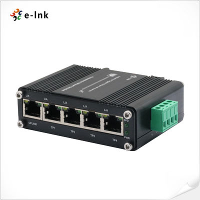 Industriële 5-poort Gigabit Ethernet-switch. Metalen behuizing. Plug & Play voor kantoor-, thuis- en bewakingssystemen.