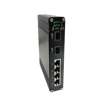 Industriële 4-poort 10/100/1000Base-T + 2-poort 1000BASE-X Ethernet Switch