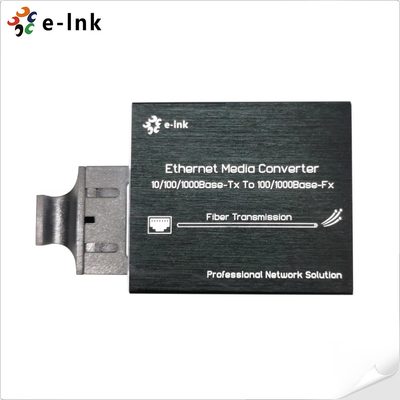 Micro-type 10/100/1000Base-Tx naar 100/1000Base-Fx Ethernet Media Converter
