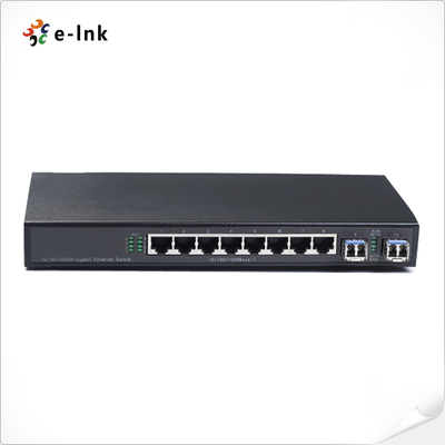 8G+2SFP-ringtype Ethernet-switch met glasvezel