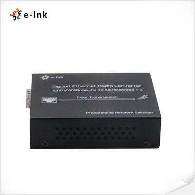 10/100M Fast Ethernet Media Converter (met externe stroomtoevoer) SFP-slot