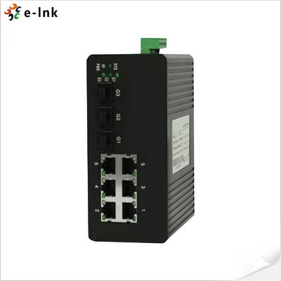 6 Port Managed Industrial Ethernet Switch met 3 1000Base-X SFP-poorten en 6 10/100Base-T (((X) -poorten