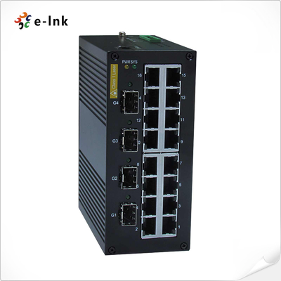 Beheerde industriële Ethernet-switch: 16 x 10/100BASETX + 4 x 1000BaseX SFP