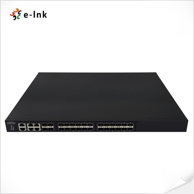 24 10Gbps SFP+ poorten + 4 10/100/1000Mbps TP/SFP combo poorten Managed Ethernet Fiber Switch