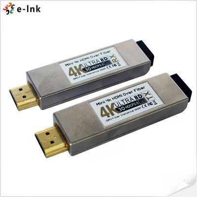 4K HDMI Glasvezel Extender 300m Bereik Nul Latentie HDCP 1.2