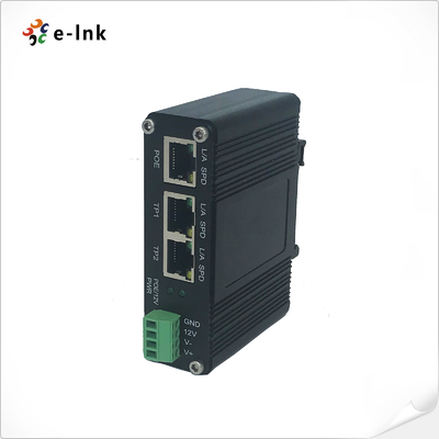 De industriële Splitser van IEEE802.3af/at PoE met de functie van de 2 havenschakelaar, outputvoltage 12VDC