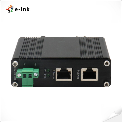 Industriële 10/100/1000Mbps 802.3at PoE+ Splitter Uitgangsspanning 36VDC