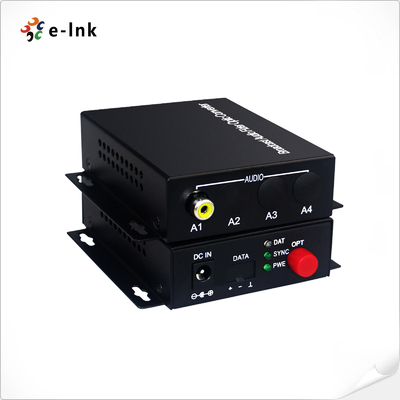 1Ch RCA-Audio over Vezel Optische Convertor