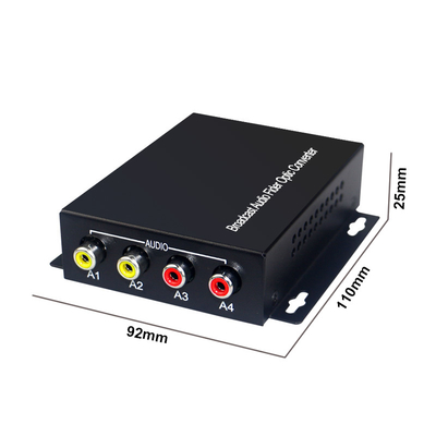 2Ch tweerichtingsrca-Audio over Vezel Optische Convertor