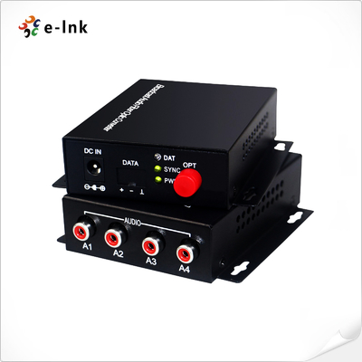 4Ch RCA-Audio over Vezel Optische Convertor