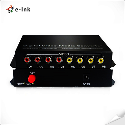 4Ch tweerichtingsrca-Audio over Vezel Optische Convertor