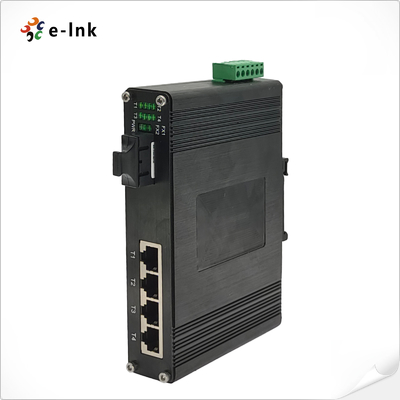 Industriële 4-poort 10/100/1000Base-T + 1-poort 1000BASE-X Ethernet-switch
