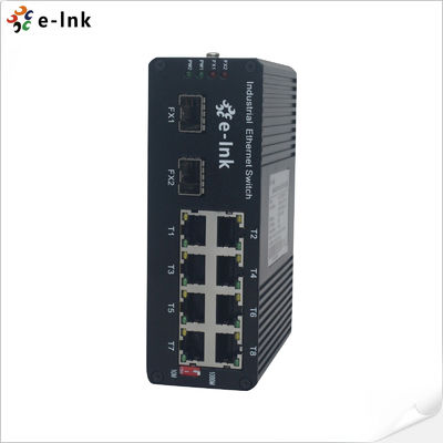 quality Industriële 8-poort 10/100/1000BASE-T + 2-poort 1000BASE-SFP 250m PoE-switch factory