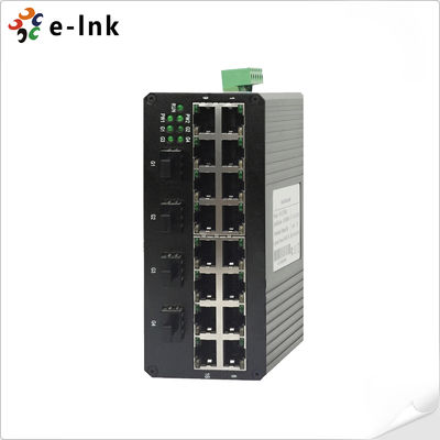 16-poort 10/100Base-T + 4-poort 1000Base SFP Industrial Ethernet Switch